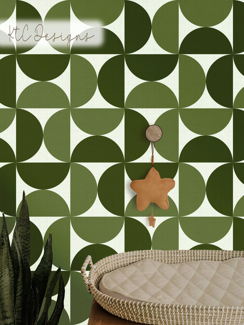 Geometric Minimalist Boho Nursery Mockup