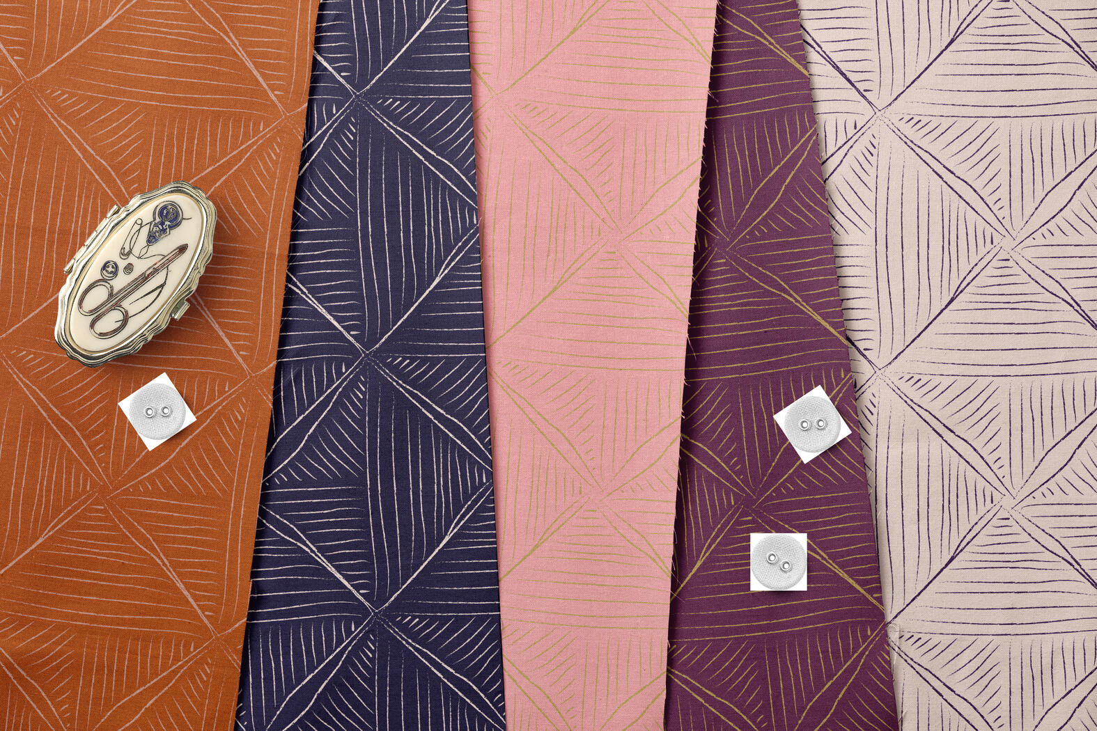 Hand-drawn geometric diamond