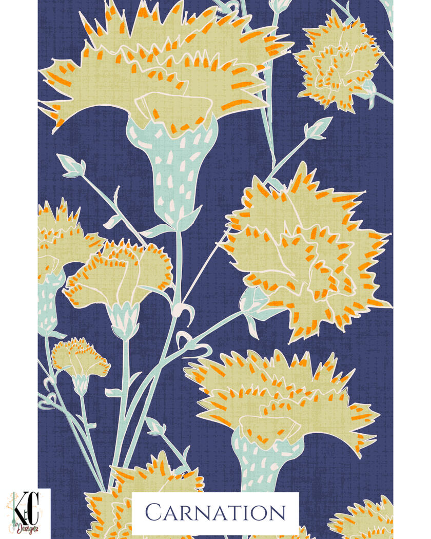 Folk Art Floral - Carnation